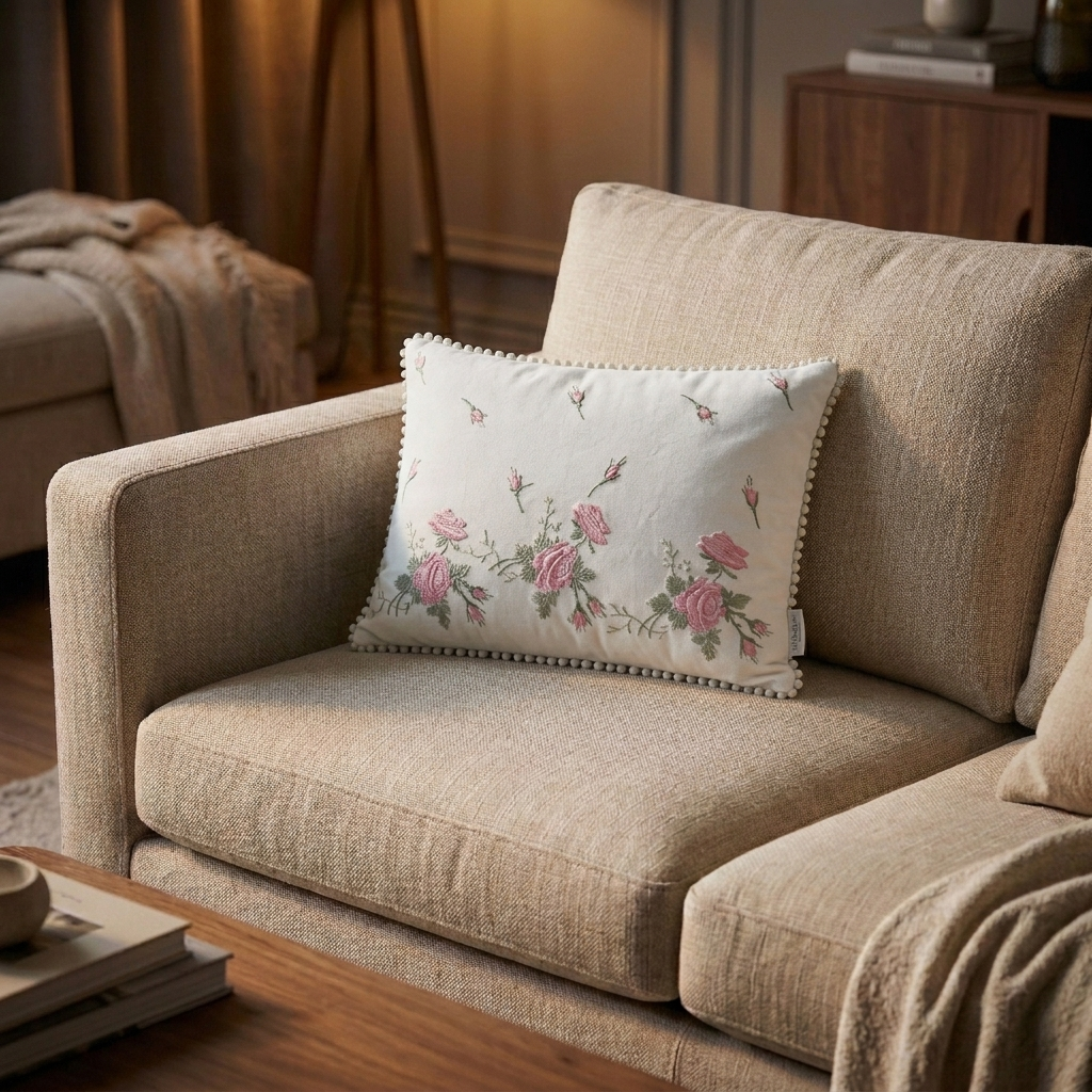 Cherished Rose Toss Pillow