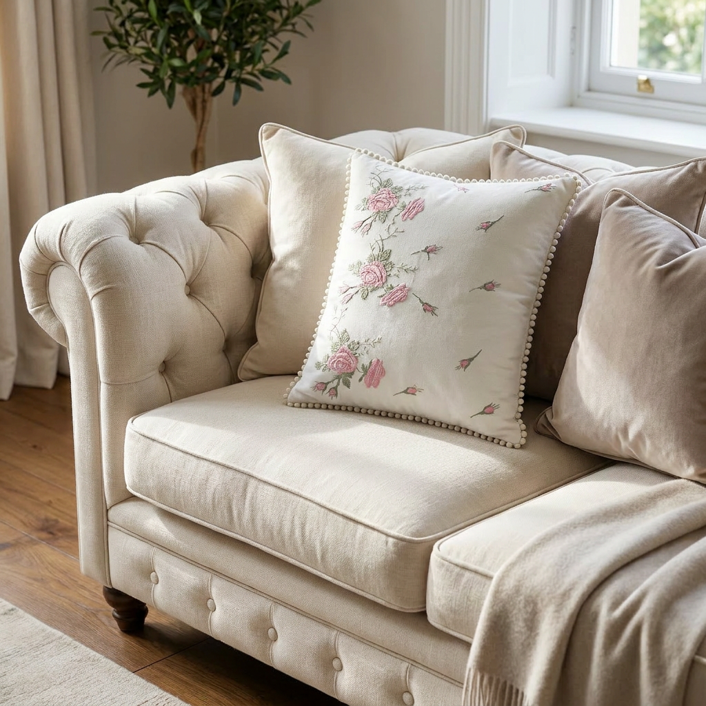 Cherished Rose Toss Pillow